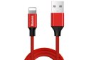 Kabel Baseus Yiven CALYW-A09 (USB 2.0 - Lightning ; 1,8m; kolor czerwony) Baseus