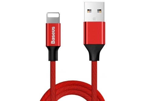 Kabel Baseus Yiven CALYW-A09 (USB 2.0 - Lightning ; 1,8m; kolor czerwony) Baseus
