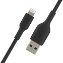Kabel Belkin BoostCharge Braided Lightning to USB-A Cable 2m oplot Black Belkin