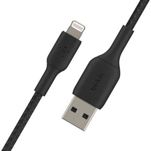 Kabel Belkin BoostCharge Braided Lightning to USB-A Cable 2m oplot Black Belkin Kabel Belkin BoostCharge Braided Lightning to USB-A Cable 2m oplot Black Belkin