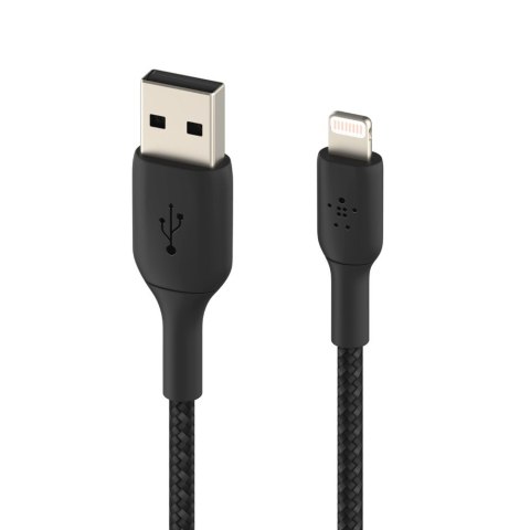 Kabel Belkin BoostCharge Braided Lightning to USB-A Cable 2m oplot Black Belkin Kabel Belkin BoostCharge Braided Lightning to USB-A Cable 2m oplot Black Belkin