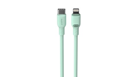 Kabel Havit Typ C-Lightning CB6281 1.0m (zielony) HAVIT Kabel Havit Typ C-Lightning CB6281 1.0m (zielony) HAVIT