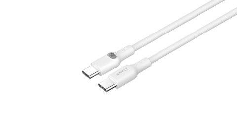 Kabel Havit Typ C-Typ C CB6280 (biały; 100cm) HAVIT Kabel Havit Typ C-Typ C CB6280 (biały; 100cm) HAVIT