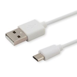 Kabel SAVIO CL-123 (Micro USB - USB 2.0 ; 1m; kolor biały) SAVIO