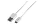 Kabel SAVIO CL-123 (Micro USB - USB 2.0 ; 1m; kolor biały) SAVIO