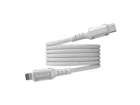 Kabel magnetyczny Havit Typ C-Lightning (biały) HAVIT Kabel magnetyczny Havit Typ C-Lightning (biały) HAVIT