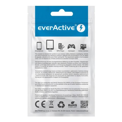 Kabel zasilający everActive CBB-1MB (USB - Micro USB ; 1m; kolor czarny) EverActive Kabel zasilający everActive CBB-1MB (USB - Micro USB ; 1m; kolor czarny) EverActive