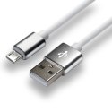 Kabel zasilający everActive CBS-1MW (USB - Micro USB ; 1m; kolor biały) EverActive