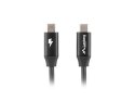 LANBERG KABEL USB-C 2.0 M/M 1.8M PREMIUM QC 4.0 POWER DELIVERY 60W CZARNY CA-CMCM-40CU-0018-BK Lanberg