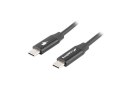 LANBERG KABEL USB-C 2.0 M/M 1.8M PREMIUM QC 4.0 POWER DELIVERY 60W CZARNY CA-CMCM-40CU-0018-BK Lanberg