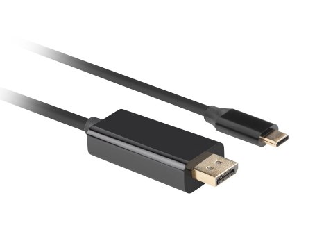 LANBERG KABEL USB-C(M)->DISPLAYPORT(M) 3M 4K 60HZ CZARNY CA-CMDP-10CU-0030-BK Lanberg LANBERG KABEL USB-C(M)->DISPLAYPORT(M) 3M 4K 60HZ CZARNY CA-CMDP-10CU-0030-BK Lanberg