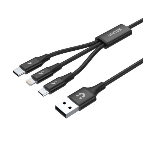 UNITEK PRZEWÓD USB 3IN1CHARGING (C,LIGHTNING,MUSB) UNITEK UNITEK PRZEWÓD USB 3IN1CHARGING (C,LIGHTNING,MUSB) UNITEK