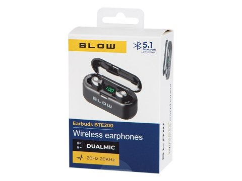 BLOW SŁUCHAWKI EARBUDS BTE200 BLACK BLOW BLOW SŁUCHAWKI EARBUDS BTE200 BLACK BLOW