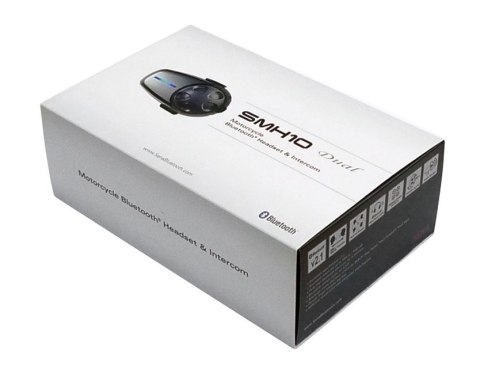 Interkom Motocyklowy Sena SMH10D-10 Bluetooth 3.0 900M z mikrofonem na pałąku, zestaw na 2 kaski SENA Interkom Motocyklowy Sena SMH10D-10 Bluetooth 3.0 900M z mikrofonem na pałąku, zestaw na 2 kaski SENA
