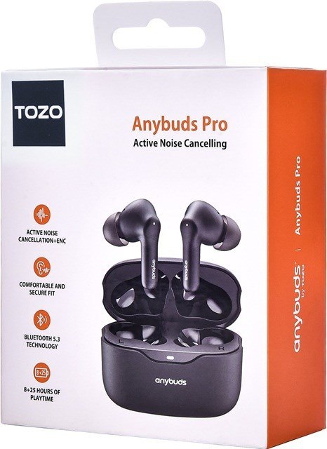 Słuchawki TWS TOZO Anybuds Pro Black TOZO Słuchawki TWS TOZO Anybuds Pro Black TOZO
