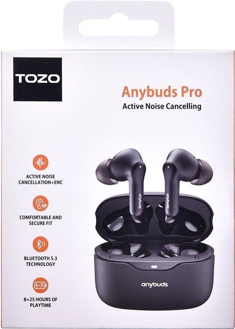 Słuchawki TWS TOZO Anybuds Pro Black TOZO Słuchawki TWS TOZO Anybuds Pro Black TOZO