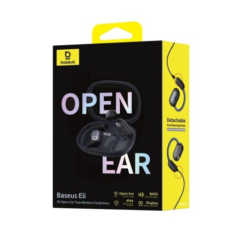 Słuchawki bezprzewodowe Baseus Eli Fit Open-Ear (czarny) Baseus Słuchawki bezprzewodowe Baseus Eli Fit Open-Ear (czarny) Baseus