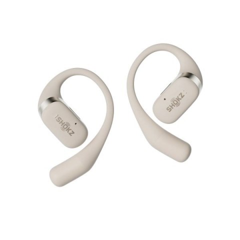 Słuchawki bezprzewodowe douszne Shokz OpenFit beżowe SHOKZ Słuchawki bezprzewodowe douszne Shokz OpenFit beżowe SHOKZ