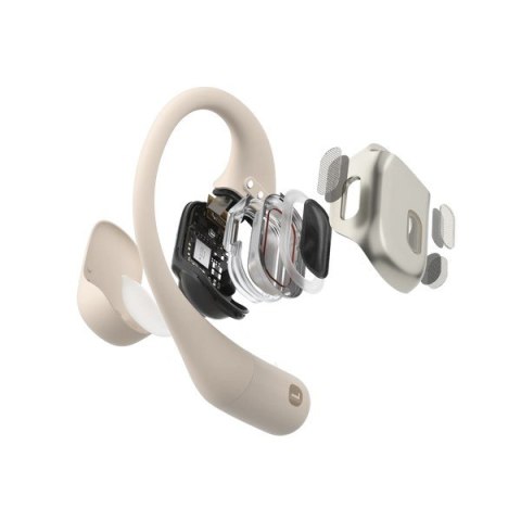 Słuchawki bezprzewodowe douszne Shokz OpenFit beżowe SHOKZ Słuchawki bezprzewodowe douszne Shokz OpenFit beżowe SHOKZ