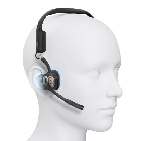Słuchawki bezprzewodowe kostne Shokz OpenMeet mic-ANC USB-C + adapter USB-A czarne SHOKZ Słuchawki bezprzewodowe kostne Shokz OpenMeet mic-ANC USB-C + adapter USB-A czarne SHOKZ
