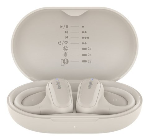 BELKIN SŁUCHAWKI BT Z OTWARTYM UCHEM CLEARFIT, KREMOWE Belkin BELKIN SŁUCHAWKI BT Z OTWARTYM UCHEM CLEARFIT, KREMOWE Belkin