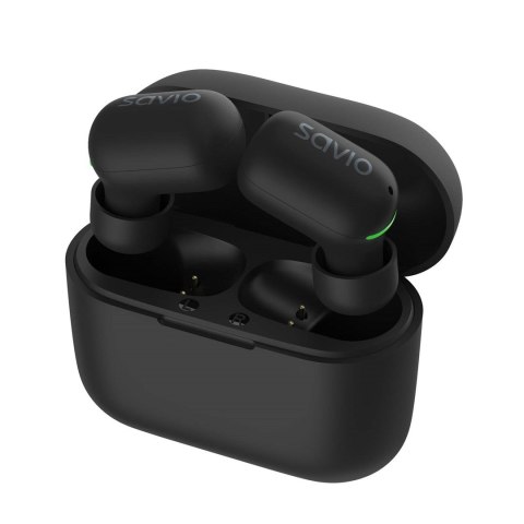 SAVIO BEZPRZEWODOWE SŁUCHAWKI BLUETOOTH 5.1 IPX5 TWS-09 SAVIO SAVIO BEZPRZEWODOWE SŁUCHAWKI BLUETOOTH 5.1 IPX5 TWS-09 SAVIO