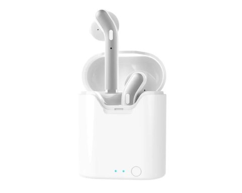 Słuchawki ART AP-TW-B2 (bezprzewodowe, z mikrofonem, TWS (microUSB) białe/srebrne) ART Słuchawki ART AP-TW-B2 (bezprzewodowe, z mikrofonem, TWS (microUSB) białe/srebrne) ART
