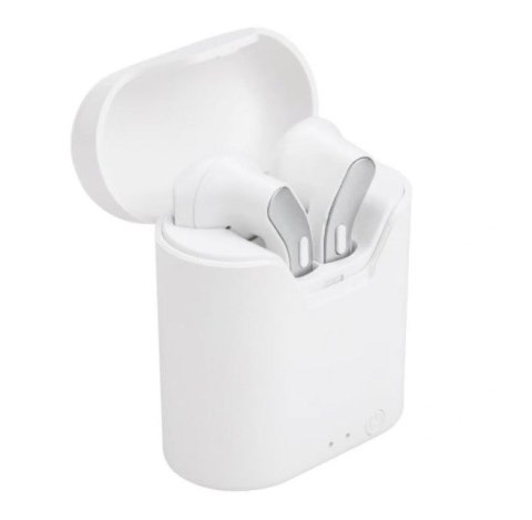 Słuchawki ART AP-TW-B2 (bezprzewodowe, z mikrofonem, TWS (microUSB) białe/srebrne) ART Słuchawki ART AP-TW-B2 (bezprzewodowe, z mikrofonem, TWS (microUSB) białe/srebrne) ART
