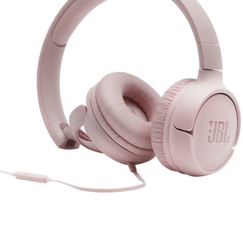 Słuchawki JBL Tune 500 (rożowe, nauszne, z wbudowanym mikrofonem) JBL Słuchawki JBL Tune 500 (rożowe, nauszne, z wbudowanym mikrofonem) JBL