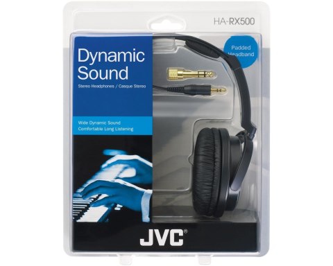 Słuchawki JVC HAR-X500E (nauszne, czarne) JVC Słuchawki JVC HAR-X500E (nauszne, czarne) JVC