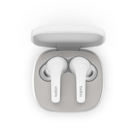 Słuchawki bezprzewodowe douszne Belkin SoundForm Flow Noise Cancellation Earbuds ANC BT5.2 IPX5 White Belkin Słuchawki bezprzewodowe douszne Belkin SoundForm Flow Noise Cancellation Earbuds ANC BT5.2 IPX5 White Belkin