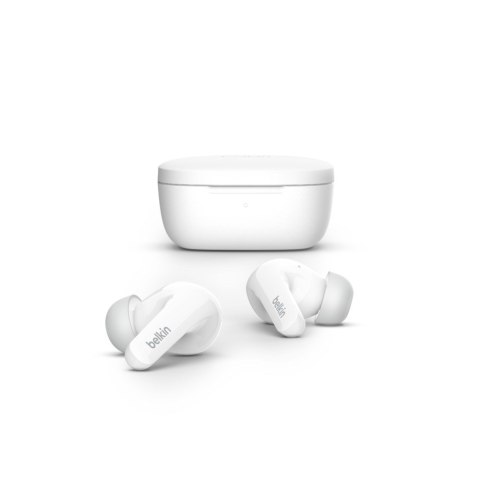 Słuchawki bezprzewodowe douszne Belkin SoundForm Flow Noise Cancellation Earbuds ANC BT5.2 IPX5 White Belkin Słuchawki bezprzewodowe douszne Belkin SoundForm Flow Noise Cancellation Earbuds ANC BT5.2 IPX5 White Belkin
