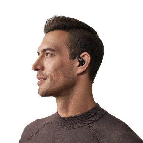 Słuchawki bezprzewodowe douszne Shokz OpenFit czarne SHOKZ Słuchawki bezprzewodowe douszne Shokz OpenFit czarne SHOKZ