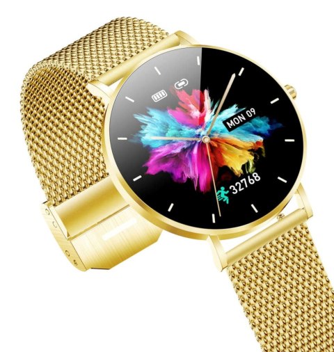 Smartwatch zegarek damski Alexa Lux Gold + różowy pasek Manta Multimedia Sp. z o.o. Smartwatch zegarek damski Alexa Lux Gold + różowy pasek Manta Multimedia Sp. z o.o.