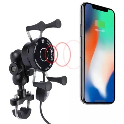 Uchwyt na telefon i ładowarka indukcyjna FreedConn MC7W 10W + USB FreedConn Uchwyt na telefon i ładowarka indukcyjna FreedConn MC7W 10W + USB FreedConn