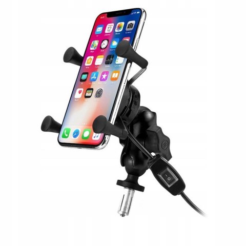 Uchwyt na telefon i ładowarka indukcyjna FreedConn MC7W + BM2R mocowanie do główki ramy FreedConn Uchwyt na telefon i ładowarka indukcyjna FreedConn MC7W + BM2R mocowanie do główki ramy FreedConn