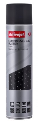 Activejet AOC-201 Sprężone powietrze (600 ml) Powietrze w sprayu do czyszczenia, łatwo czyści trudno dostępne miejsca. Activejet