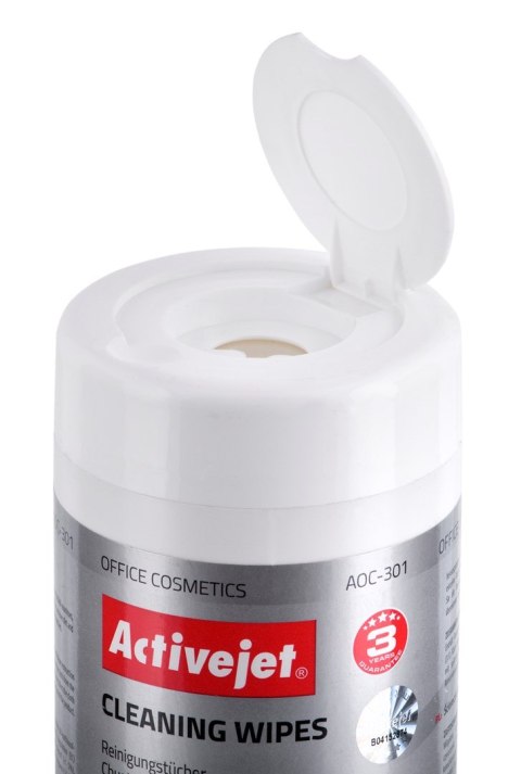 Activejet AOC-301 uniwersalne chusteczki czyszczące 100 szt. Activejet Activejet AOC-301 uniwersalne chusteczki czyszczące 100 szt. Activejet
