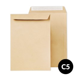 BSTech Koperty biurowe C5 HK Brązowy (Format C-5 WW 162x229 mm) 500 sztuk BESTPAK