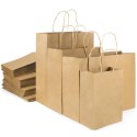 BSTech Torba Papierowa z rączką brązowa 250x120x330 25 szt 120 gsm BESTPAK