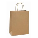 BSTech Torba Papierowa z rączką brązowa 250x120x330 25 szt 120 gsm BESTPAK