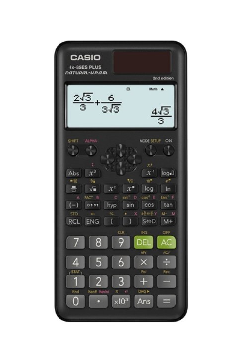 CASIO FX-85ESPLUS-2 B KALKULATOR NAUKOWY 252 FUNKCJE, 77X162MM, KARTONIK, CZARNY Casio CASIO FX-85ESPLUS-2 B KALKULATOR NAUKOWY 252 FUNKCJE, 77X162MM, KARTONIK, CZARNY Casio