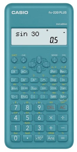 CASIO KALKULATOR NAUKOWY FX-220PLUS-2 NIEBIESKI, 12 CYFROWY WYŚWIETLACZ Casio