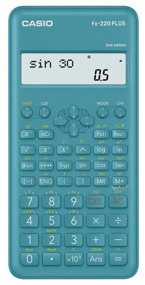 CASIO KALKULATOR NAUKOWY FX-220PLUS-2 NIEBIESKI, 12 CYFROWY WYŚWIETLACZ Casio CASIO KALKULATOR NAUKOWY FX-220PLUS-2 NIEBIESKI, 12 CYFROWY WYŚWIETLACZ Casio