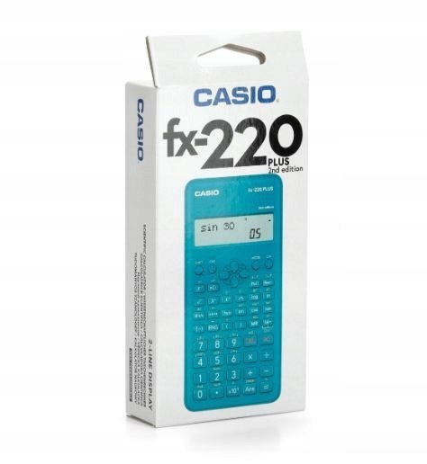CASIO KALKULATOR NAUKOWY FX-220PLUS-2 NIEBIESKI, 12 CYFROWY WYŚWIETLACZ Casio CASIO KALKULATOR NAUKOWY FX-220PLUS-2 NIEBIESKI, 12 CYFROWY WYŚWIETLACZ Casio