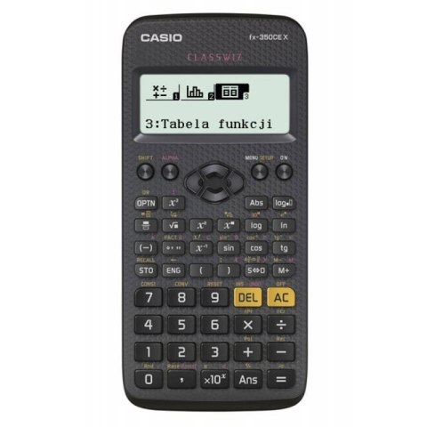 CASIO KALKULATOR NAUKOWY FX-350CEX, 379 FUNKCJI, 77X166MM, CZARNY Casio CASIO KALKULATOR NAUKOWY FX-350CEX, 379 FUNKCJI, 77X166MM, CZARNY Casio