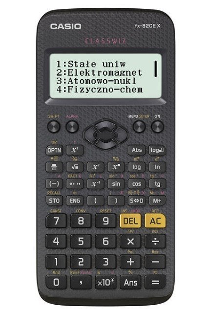 CASIO KALKULATOR NAUKOWY FX 82CEX CZARNY, 12 CYFROWY WYŚWIETLACZ Casio CASIO KALKULATOR NAUKOWY FX 82CEX CZARNY, 12 CYFROWY WYŚWIETLACZ Casio