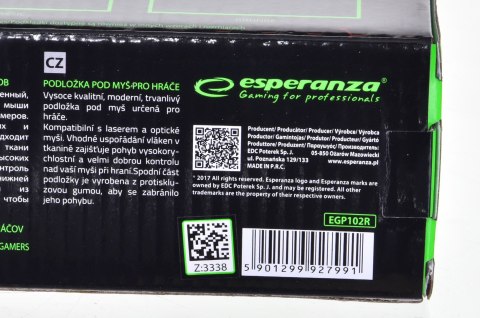 ESPERANZA ESPERANZA PODKŁADKA GAMING POD MYSZ FLAME MINI EGP101R Esperanza ESPERANZA ESPERANZA PODKŁADKA GAMING POD MYSZ FLAME MINI EGP101R Esperanza
