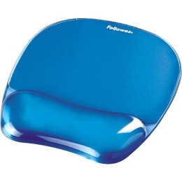 Fellowes CRYSTAL podkładka pod mysz i nadgarstek żelowa niebieska FELLOWES