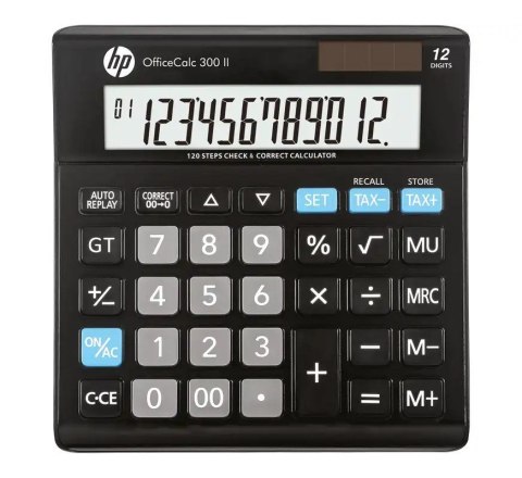 HP Kalkulator biurowy HP-OC 300 II/INT BX, 12-cyfr. wyświetlacz, 158x151x29mm, czarny Hewlett-Packard
